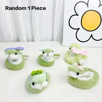 1 шт. крылья цветок маленькая змея плюшевая игрушка кукла игривая детская девочка милый мультяшный орнамент талисман кукла украшение своими руками