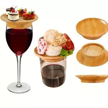 1 шт., крышка для бокала с колбасой, подставка для еды, подставка для бокала с колбасой, подставка для вина, мини-доска для сыра 1pc