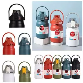 1 шт., крышка для бутылки с крышкой, крышка для чашки Therms, прочная крышка для чашки на 1000/1200/1500/1800 мл black