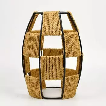 1 шт., крышка лампы, потолочные светильники, абажур, напольная лампа, бумажная веревка, бохо, ручная работа, вязаная люстра, настенная подвеска