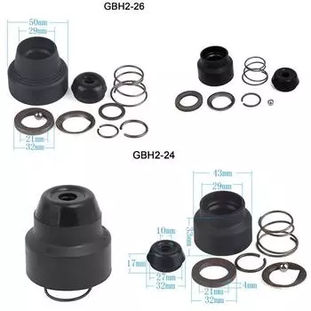 1 шт. Крышка патрона сверла черная, наконечник патрона абсолютно новый For GBH2-20/24