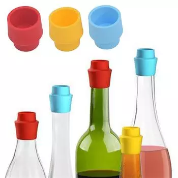 1 шт., крышки для бутылок, крышка для вина, пива, силиконовая крышка для бутылок, товары для дома и кухни One Size жёлтый