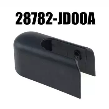 1 шт. Крышки головок стеклоочистителей заднего вида для Nissan Qashqai 2008-2014 28782-JD00A Пластиковые черные аксессуары, сменные детали CHINA