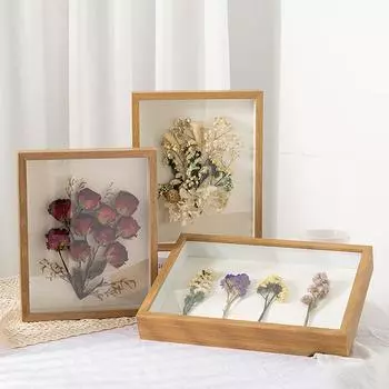 1 шт. кубическая полая высушенная цветочная рамка для фотографий в форме бабочки своими руками, вечная цветочная рамка, не включающая в себя какие-либо аксессуары