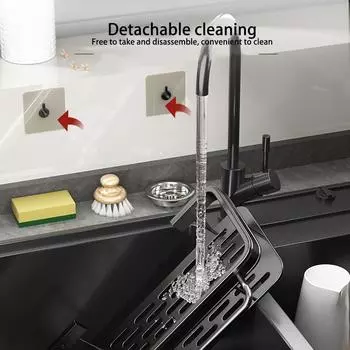 1 шт. кухонная алюминиевая раковина сливная полка корзина органайзер кухонные принадлежности губка для хранения держатель крана мыльница