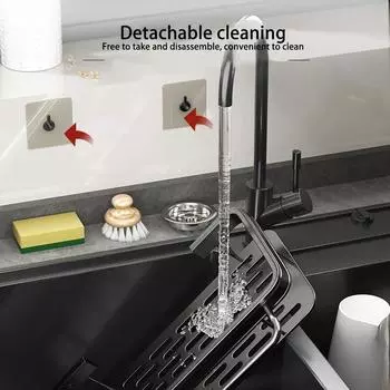 1 шт. кухонная алюминиевая раковина сливная полка корзина органайзер кухонные принадлежности губка для хранения держатель крана мыльница