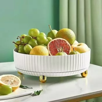 1 шт., кухонная коробка для приправ, вращающаяся на 360 градусов, пластиковая настольная коробка для хранения, бытовые фрукты, закуски, всякая всячина, артефакт, поворотный стол