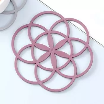 1 шт. кухонная креативная силиконовая изоляционная подкладка, утолщенная настольная кастрюля, миска, подкладка, анти-обжигающая, анти-тепловая HMKH YSXX серый