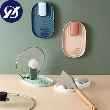 1 шт. кухонная лопатка с крышкой, бытовая кухонная посуда, коврик для лопатки, кухонная стойка для хранения белый