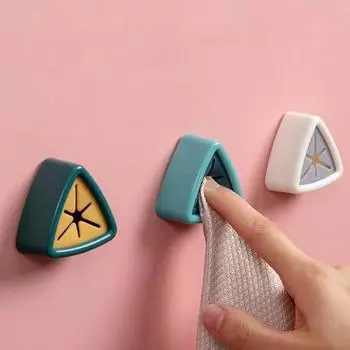 1 шт. Кухонная Оригинальная Вешалка Для Полотенец Без Пробивки Хранения Крючок Кухонное Полотенце Стопор Пилоны Протрите Полку Для Полотенец 1 PCS зелёный