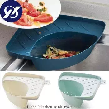 1 шт. кухонная раковина полка для пищевых отходов треугольный бак для воды корзина для мусора сливная корзина для хранения темно-синий