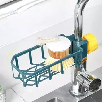 1 шт. кухонная раковина сливная полка для хранения губки держатель для крана мыльница полка корзина органайзер регулируемые аксессуары для ванной комнаты розовый