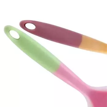 1 шт., кухонная утварь из силикона разных цветов, шпатель для говядины, мяса, яиц, кухонный скребок, широкий совок для пиццы, кухонные принадлежности