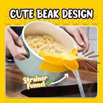 1 шт., кухонная утварь с защитой от брызг, кастрюли с круглым горлышком, проводники для жидкости в виде утконоса, наливная насадка для супа, кухонные гаджеты серый