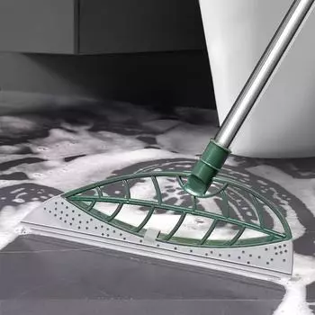 1 шт., кухонная ванная комната, складная метла, силиконовая швабра для пола, стеклоочиститель, щетки для удаления волос домашних животных, щетка для чистки домашнего пола, инструмент для швабры от пыли зелёный