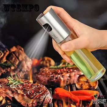1 шт., кухонное стекло для выпечки, распылитель оливкового масла, распылитель уксусного масла, бутылка для приправ, соевый соус, пустая бутылка для салата-барбекю розового золота