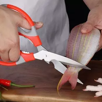 1 шт., кухонные ножницы, универсальные острые кухонные ножницы из нержавеющей стали, кухонные аксессуары разноцветный