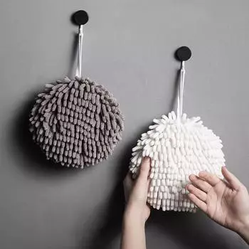 1 шт. кухонные полотенца для ванной комнаты из шенилла, быстросохнущие, мягкие, с высоким водопоглощением, подвесные шариковые тряпичные башни, аксессуары red