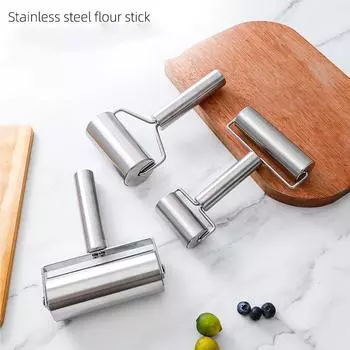 1 шт. Кухонные принадлежности Инструменты Нержавеющая сталь Палочка для муки Скалка Обертка для пельменей Выпечка Замесить Тесто Пицца Яблочный пирог