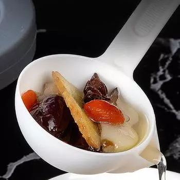 1 шт. Кухонные принадлежности Совок Фильтр для масла Ложка для жира Дуршлаг Ложка для супа Маслоотделение Кулинарные инструменты Дуршлаг Кулинария белый