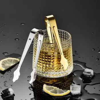 1 шт., кухонные щипцы из нержавеющей стали для кубиков сахара, щипцы для льда, кофе, десертные щипцы для еды на вечеринку One Size серебряный