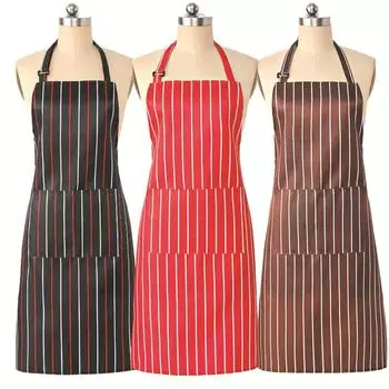 1 шт. Кухонный фартук для готовки, фартуки для шеф-повара с карманами, фартук без рукавов для мужчин и женщин, для барбекю, официантов, комбинезоны, кухонные принадлежности