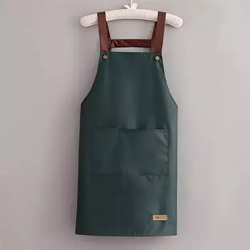 1 шт. кухонный фартук с индивидуальным принтом, бытовой водонепроницаемый маслостойкий фартук, мужской и женский кухонный фартук для работы на талии, удобный фартук для хранения чёрный