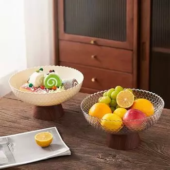 1 шт., кухонный или обеденный стол, десерты, ретро, высокий поднос для закусок, для журнального столика, орехи 26x26x13,5