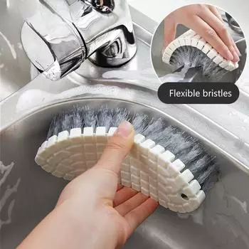 1 шт. кухонный инструмент для чистки щетка для чистки бытовая гибкая щетка для бассейна щетка для чистки плитки в ванной щетка для чистки стеклянных стен щетка для ванной комнаты губка белый