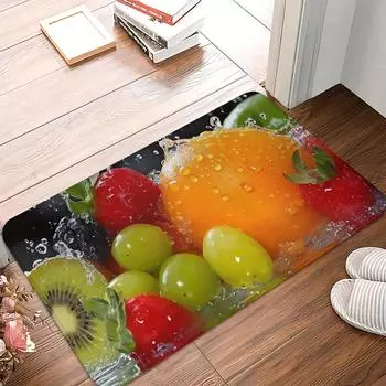 1 шт., кухонный ковер с фруктами, анти-усталость, кухонный коврик, водостойкий нескользящий набор ковриков, коврик для бегуна, прикроватный коврик, впитывающий ковер 40*60cm