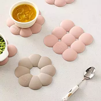 1 шт. кухонный коврик для кастрюли, противоожоговый, изоляционный коврик, силиконовый резиновый утолщающий коврик B серый