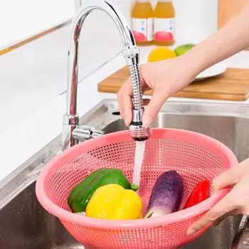 1 шт. кухонный смеситель из нержавеющей стали, адаптер, раковина для ванной комнаты, экономия воды под высоким давлением, энергосбережение, вращение на 360 градусов, распыление