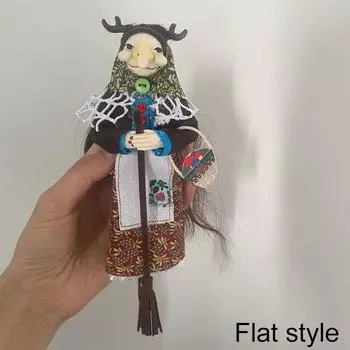 1 шт. Кукла Кухня Ведьма Ручная работа Смола Очаровательная Статуэтка Ведьмы Готовящей Кухонный декор Фигурка Ведьмы Подвесное украшение На удачу A