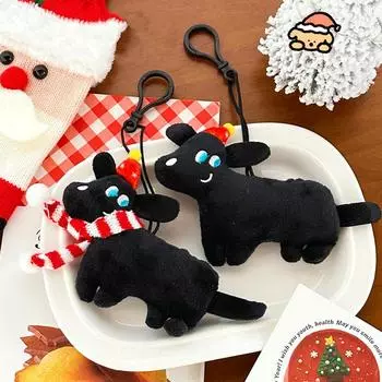 1 шт., кукла-щенок, подвеска, милая упаковка, висящая, мультяшная, подарок на день рождения, плюшевая, меховая, пряжка для ключей