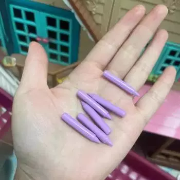 1 шт. Куклы DIY аксессуары милый мини фиолетовый мелок 1/12 миниатюрный кукольный домик мелок карандаш сцена модель