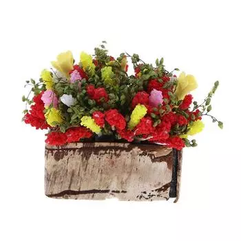 1 шт. Кукольный домик Мини Красочный Маленький Цветочный Мини Садовый Орнамент