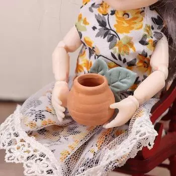 1 шт. кукольный домик мини-украшение имитация глины мини-банка ностальгическая еда игровая кухня