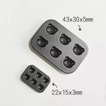 1 шт. кукольный домик мини-украшение кухни мини-форма для выпечки креативный узор в виде звезды любви с животными S6