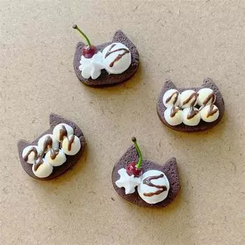 1 шт. Кукольный домик миниатюрная еда имитация кошки шоколад фрукты сладкая вата хлеб тост модель для кукольных аксессуаров