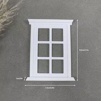 1 шт. кукольный домик миниатюрная оконная рама модель украшения окна кукольный домик 1/12 мини мебель игрушка as the picture