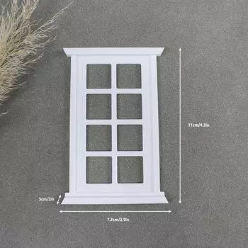1 шт. кукольный домик миниатюрная оконная рама модель украшения окна кукольный домик 1/12 мини мебель игрушка as the picture