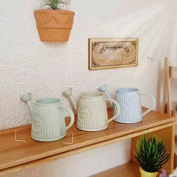 1 шт. кукольный домик поливочный чайник разбрызгиватель цветок садоводство душ имитация миниатюры масштаб микроскопическая комната украшение своими руками