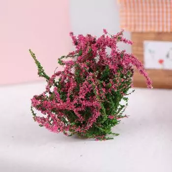 1 шт. кукольный домик своими руками украшение 1/12 кукольный домик миниатюрный разноцветный цветок куст зеленое растение цветок модель игрушка розы красного