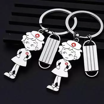 1 шт., кулон, брелок для ключей, зубы, брелок для врача, ангела, новые ювелирные изделия, подарок, мемориальная маска