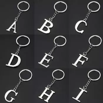 1 шт.. кулон-брелок с алфавитом 26, английская инкрустация, стразы, креативный брелок для ключей, аксессуары Z