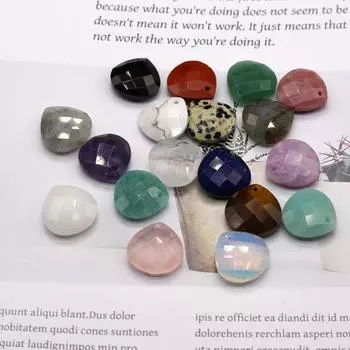 1 шт., кулон с кристаллом исцеления Рейки, энергетические подвески в форме капли из натурального камня для ожерелий, аксессуаров для самостоятельного изготовления ювелирных изделий, рождественских подарков 16 мм 1Pc/1616mm