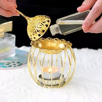 1 шт., курильница для благовоний Essential Ail, великолепная, сандаловое дерево, лечебная, в форме клетки для птиц, нежная лампа для ароматерапии, домашний декор