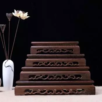 1 шт. куриное крыло деревянная основа украшение гостиная украшение дома статуя Будды курильница подставка для подношений чайный сервиз основание