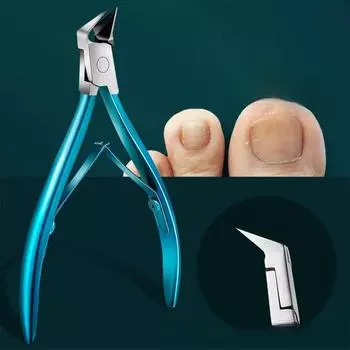 1 шт. кусачки для ногтей на ногах для вросших или толстых ногтей на ногах триммер для ногтей на ногах профессиональный подолог кусачки для ногтей на ногах с нержавеющей сталью Supe синий