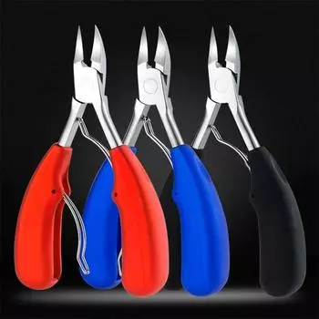 1 шт., кусачки для ногтей на ногах, коррекция ногтей, кусачки для ногтей, фрезы, инструмент для удаления омертвевшей кожи, инструмент для ухода за педикюром синий